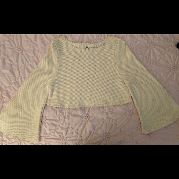 Anthropologie Embroidered Bell Sleeve Shrug - Picture 3 of 6